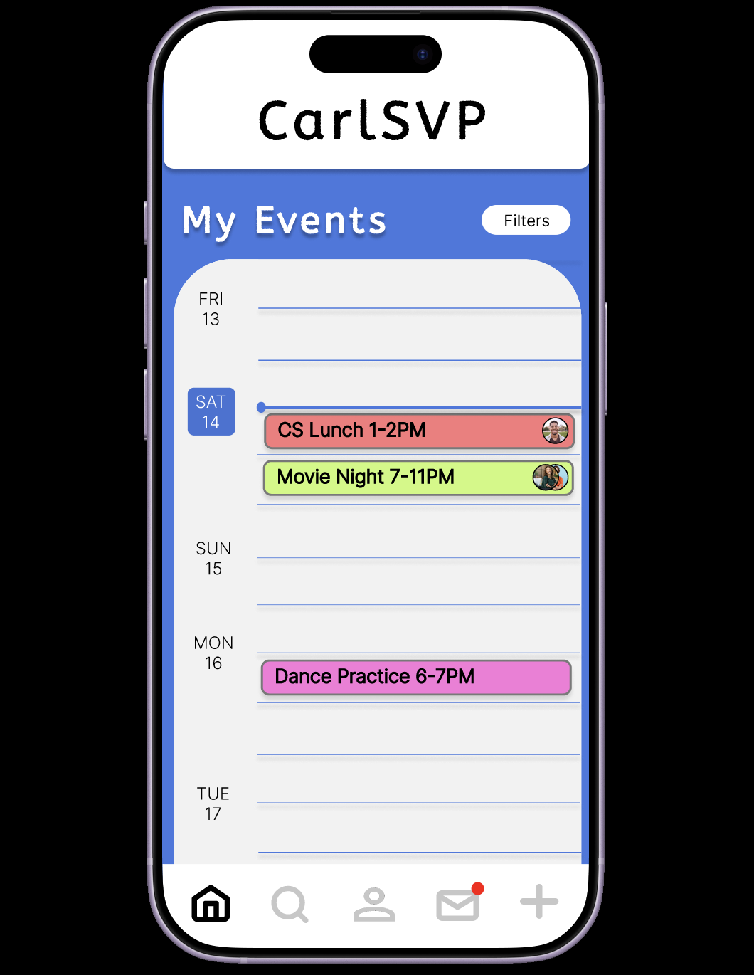 CarlSVP event discovery prototype